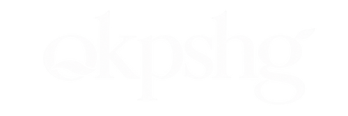White OKPSHG luxury bathroom wordmark logo on transparent background